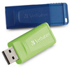 Verbatim 32GB Store 'n' Go USB Flash Drive - 2pk - Blue, Green VER99124