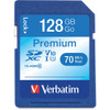 Verbatim 128GB Premium SDXC Memory Card, UHS-I Class 10 VER44025