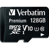 Verbatim 128GB Premium microSDXC Memory Card with Adapter, UHS-I Class 10 VER44085