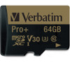 64GB Pro Plus 600X microSDHC Memory Card with Adapter, UHS-I V30 U3 Class 10 VER44034