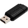 Verbatim 16GB Pinstripe USB Flash Drive - Black VER49063