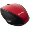 Verbatim Wireless Notebook Multi-Trac Blue LED Mouse - Red VER97995
