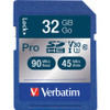 Verbatim 32GB Pro 600X SDHC Memory Card, UHS-1 U3 Class 10 VER98047