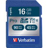 Verbatim 16GB Pro 600X SDHC Memory Card, UHS-1 U3 Class 10 VER98046 Verbatim 16GB Pro 600X SDHC Memory Card, UHS-1 U3 Class 10 VER98046