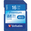 Verbatim 16GB Premium SDHC Memory Card, UHS-I Class 10 VER96808