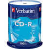 Verbatim CD-R 700MB 52X with Branded Surface - 100pk Spindle VER94554