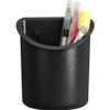 Lorell Recycled Plastic Mounting Pencil Cup LLR80668