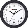 Lorell 9" Round Profile Wall Clock LLR60987