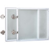 Lorell Wall-Mount Hutch Frosted Glass Door LLR59577