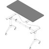 Lorell Width-Adjustable Training Table Top LLR62595