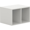 Lorell White Double Cubby Storage Base Adder Unit LLR42403
