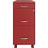 Lorell SOHO Box/File/File Mobile File Cabinet LLR00060RD