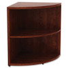 Lorell Essentials Series Cherry Laminate Corner Bookcase LLR69892