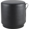 Lorell Contemporary Seating Round Foot Stool LLR86936