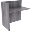 Lorell Weathered Charcoal Laminate Desking LLR18308