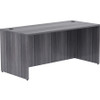Lorell Weathered Charcoal Laminate Desk Shell LLR69546