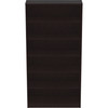 Lorell Essentials Espresso Laminate Bookcase LLR18228