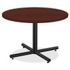 Lorell Round Invent Tabletop - Mahogany LLR62574