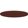 Lorell Round Invent Tabletop - Mahogany LLR62574
