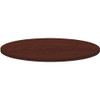 Lorell Round Invent Tabletop - Mahogany LLR62578
