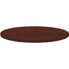 Lorell Round Invent Tabletop - Mahogany LLR62578