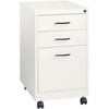 Lorell White 3-drawer Mobile Pedestal File LLR21028