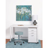 Lorell White 3-drawer Mobile Pedestal File LLR21028