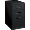 Lorell Box/Box/File Mobile Pedestal Files - 3-Drawer LLR67737