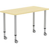 Lorell Height-adjustable 48" Rectangular Table LLR69582