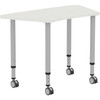 Lorell Height-adjustable Trapezoid Table LLR69583