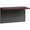 Lorell Mahogany Laminate/Charcoal Modular Desk Series LLR79166