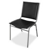 Lorell Padded Armless Stacking Chairs LLR62502