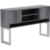 Lorell Relevance Series Charcoal Laminate Office Furniture Hutch LLR16219