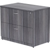Lorell Essentials Weathered Charcoal Lateral File - 2-Drawer LLR69563
