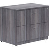 Lorell Essentials Weathered Charcoal Lateral File - 2-Drawer LLR69563