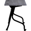 Lorell Charcoal Flip Top Training Table LLR59487