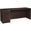 Lorell Prominence 2.0 Espresso Laminate Left-Pedestal Credenza - 2-Drawer LLRPC2466LES