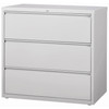 Lorell 3-Drawer Light Gray Lateral Files LLR88032