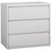 Lorell 3-Drawer Light Gray Lateral Files LLR88032