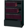 Lorell Receding Lateral File with Roll Out Shelves - 4-Drawer LLR43511