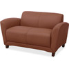 Lorell Mahogany Finish Reception Loveseat LLR68947