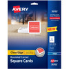 Avery&reg; Clean Edge Inkjet Printable Multipurpose Card - White AVE35702