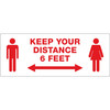 Avery&reg; Surface Safe KEEP YOUR DISTANCE Decals AVE83079