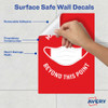 Avery&reg; Surface Safe MASK REQUIRED Wall Decals AVE83177