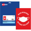Avery&reg; Surface Safe MASK REQUIRED Wall Decals AVE83177