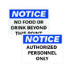 Avery&reg; NOTICE Header Self-Adhesive Outdoor Sign AVE61555