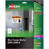 Avery&reg; 3-1/2"x5" Removable Label Safety Signs AVE61514