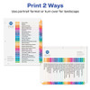 Avery&reg; A-Z Customizable Multicolor TOC Dividers AVE11832