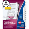 Avery&reg; Monthly Tab Table of Contents Dividers AVE11826