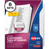 Avery&reg; 1-31 Custom Table of Contents Dividers AVE11827